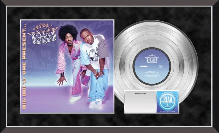 Classic Style RIAA Certified Music Award Plaque with Premium Frame