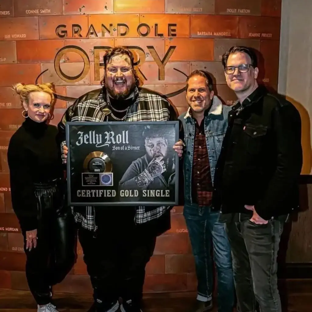 Jelly Roll Receives Custom Music Award