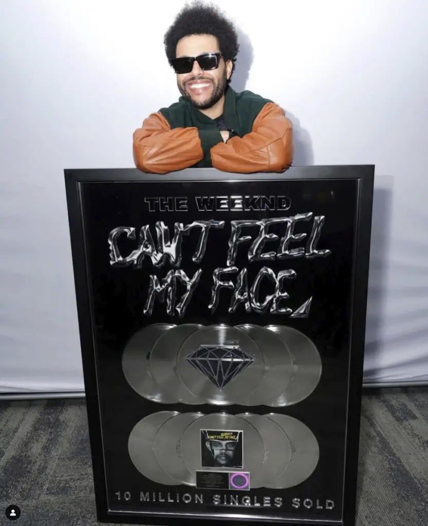 The Weeknd - Cant Feel My Face Platinum